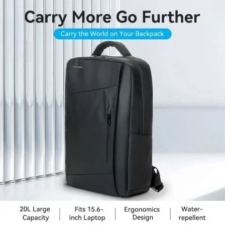Vention Mochila KRRB0 para Portátiles hasta 15.6" 20L Impermeable Negra Vention Mochila KRRB0 para Portátiles hasta 15.6" 20L Impermeable Negra